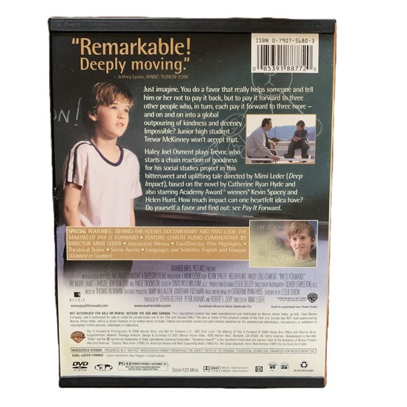 Pay it Forward PG-13 and The life of David Gale R DVDs - Picture 2 of 3